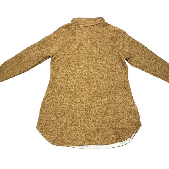Columbia Women's Small Sweater Weather Fleece Tunic 1/4 Button Camel Brown - Picture 14 of 15